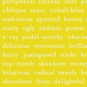 Improv Adjectives - CHARTREUSE
