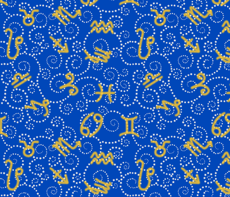 Constellation Star Swirls fabric by shelleymade on Spoonflower - custom fabric