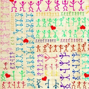Dancing Men Rainbow