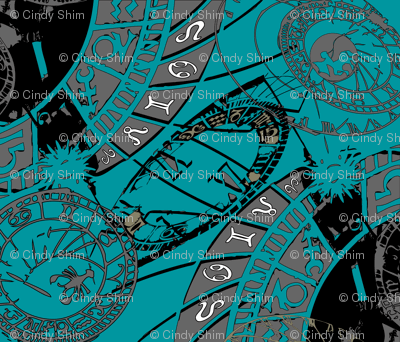 Zodiac-astrological pattern