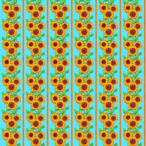 sunflowers_on_blue