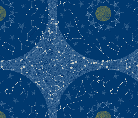 Starry Skies fabric by rubydoor on Spoonflower - custom fabric