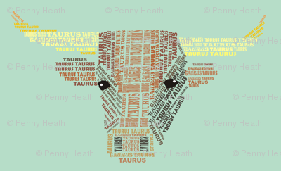 Taurus the Bull Blue
