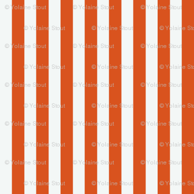 Orange and White Stripes