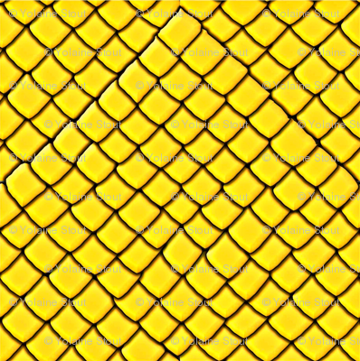 Yellow Garter Snake Skin Scales