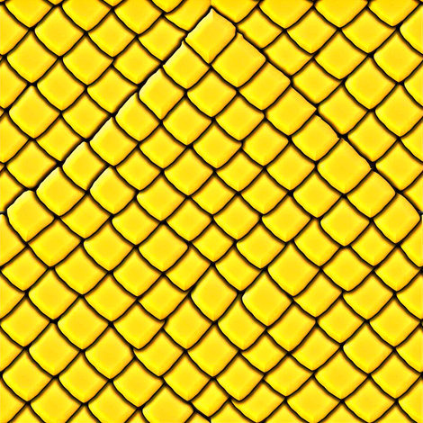 Yellow Garter Snake Skin Scales fabric by yomarie on Spoonflower - custom fabric