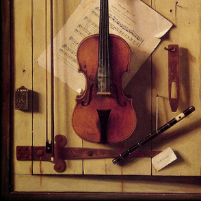 William Michael Harnett Still life Violin and Music