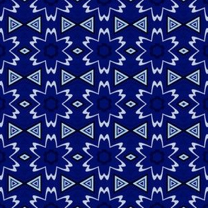 Navy Digital Flowers © Gingezel™ 2013