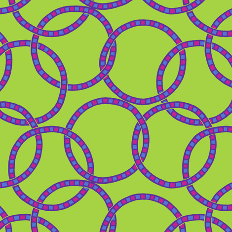 Neon Jenny Rings fabric by siya on Spoonflower - custom fabric