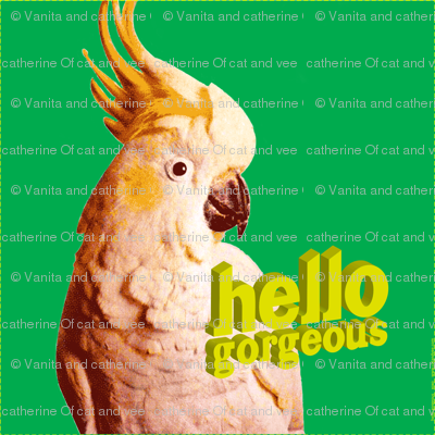 hello gorgeous greeen cushion panel