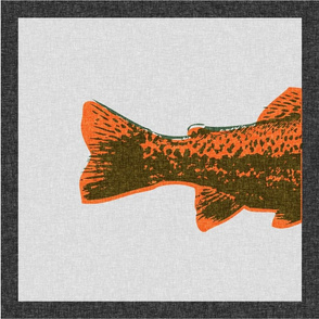 Trout Pillow Panels
