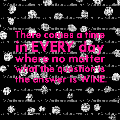 Wine time cushion panel