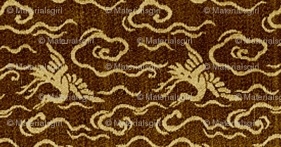 Cranes - bronze & brass