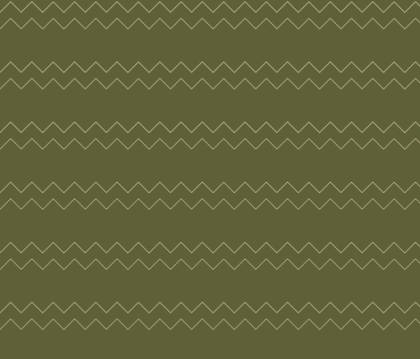 Zigzag in green fabric by faulknermay on Spoonflower - custom fabric
