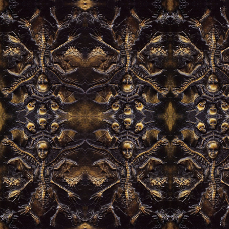 Centipede Queen Demon fabric by smwilde on Spoonflower - custom fabric