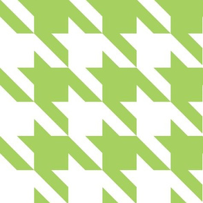 Jumbo Houndstooth Granny Smith Green