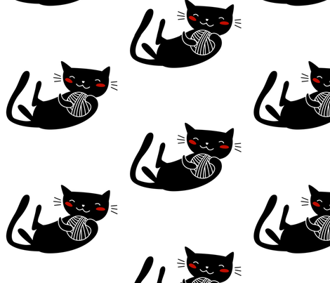 cat2 fabric by elinvanegmond on Spoonflower - custom fabric