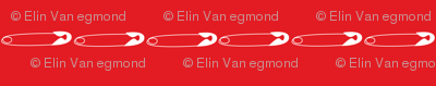Red safetypins