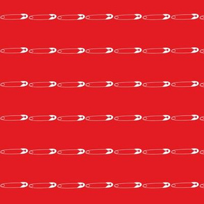 Red safetypins