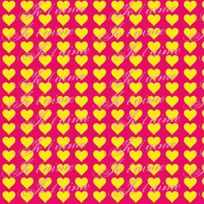 Je t'aime (I Love You) Yellow Hearts
