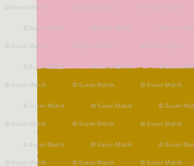 Neapolitan Ice Cream, Pink, Ochre & Putty