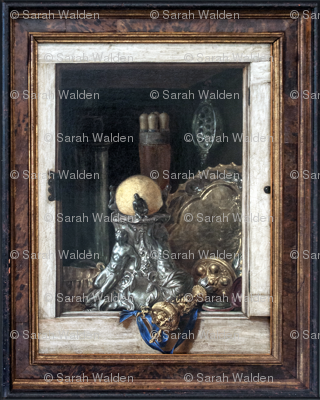 Gijsbrechts ~ Silverware In An Open Cabinet