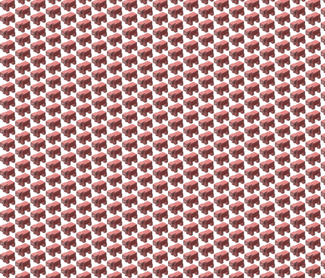 Minecraft Piggies fabric by ceruleana_fiber_arts on Spoonflower - custom fabric