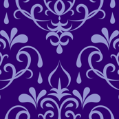 damask small - purple