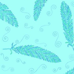 birds of a feather (pale green) 