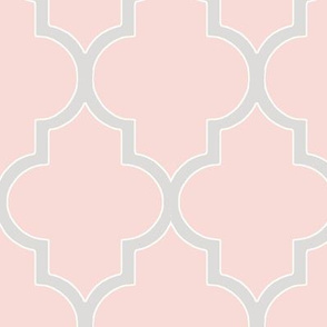 Cashmere and Blush Pink Ogee