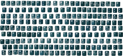 Teal Keyboard (with secret messages)