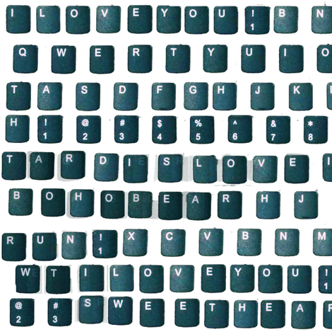 Teal Keyboard (with secret messages)