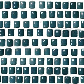 Teal Keyboard (with secret messages)