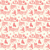 Red Shire Toile