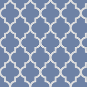 French Blue and Sterling Ogee