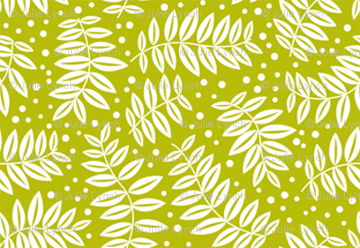 Small leaf branches green