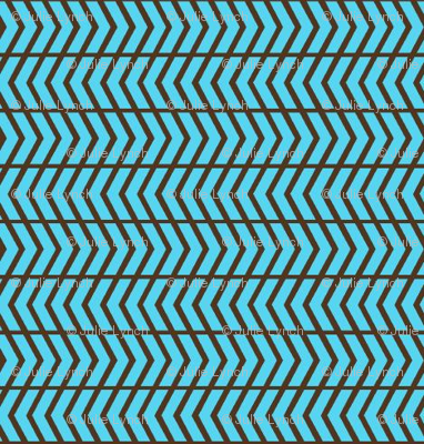 mini chevron blue