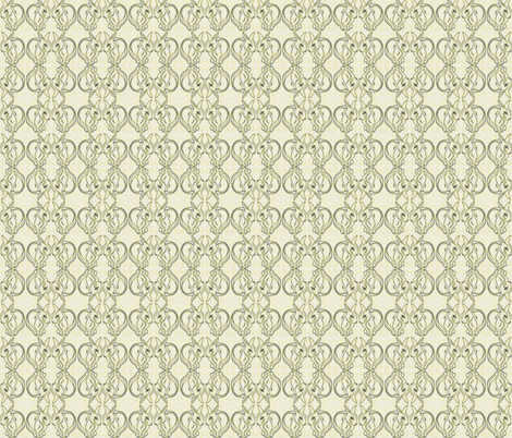Impressionist_rabbits_inverted-yellow fabric by nardiat on Spoonflower - custom fabric