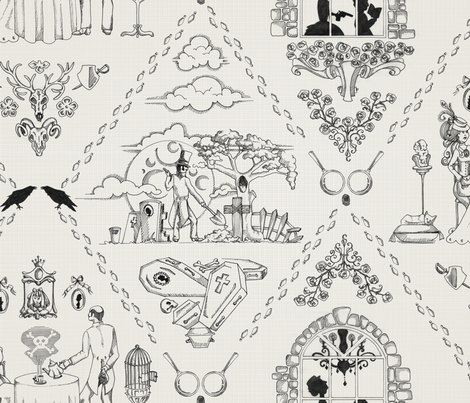 ToiledeJulie fabric by juliesfabrics on Spoonflower - custom fabric