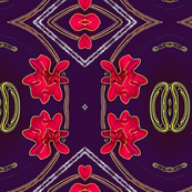 Red  Flowers  Abstract