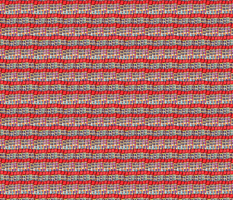Naive Houses fabric by linsart on Spoonflower - custom fabric