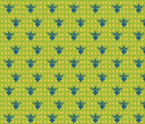 Mardi_gras (Pansies and feathers) fabric by kirpa on Spoonflower - custom fabric