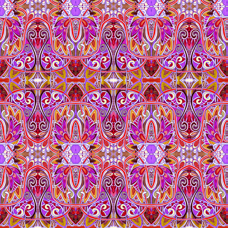 In Flaming Flamenco Flamingo Colors fabric by edsel2084 on Spoonflower - custom fabric