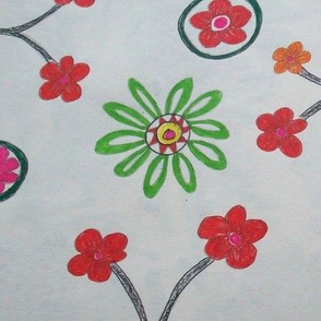 red flowers