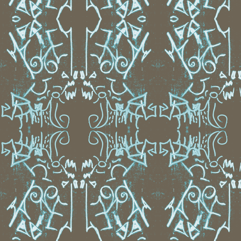 Ice Age Revisited fabric by susaninparis on Spoonflower - custom fabric