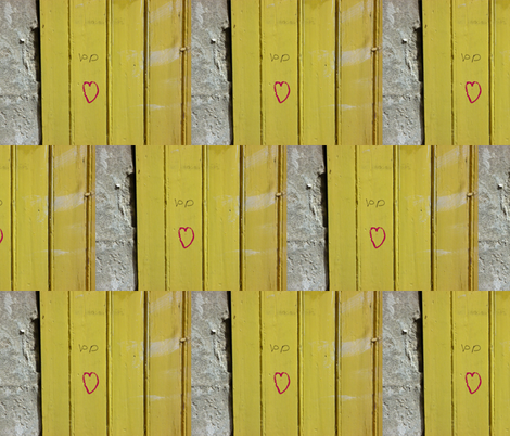 Love on a Mustard Door
