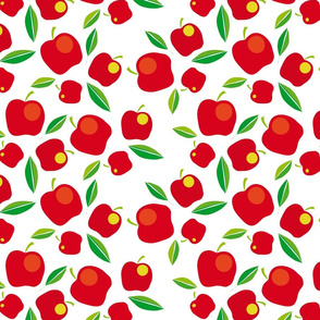 apples on white