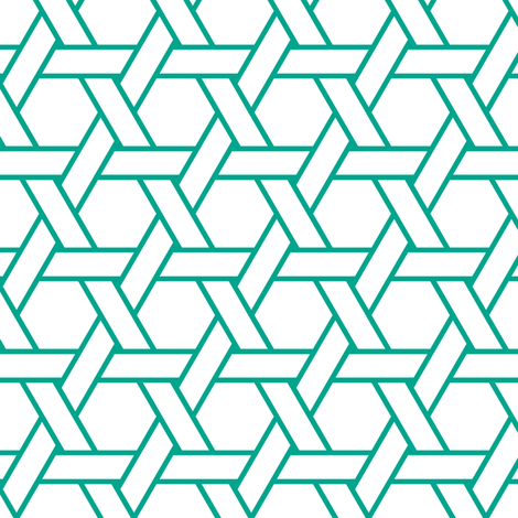 kagome outline in emerald