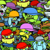 Bad Teeth Face Collage