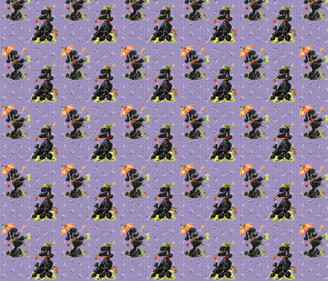 Prissy Poodles Purple fabric by fenderskirt on Spoonflower - custom fabric